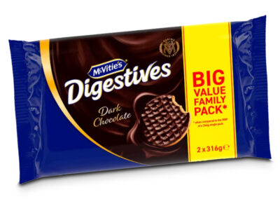 McVITIE’S DIGESTIVES DARK CHOCOLATE TWIN 2×632 G