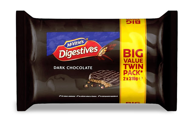 McVitie’s Digestive Dark Chocolate Twinpack 2×316g